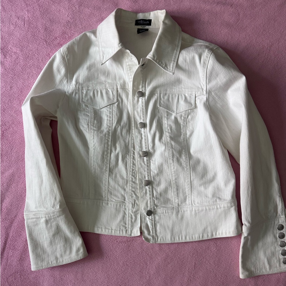 Willi Smith White Denim Jacket
